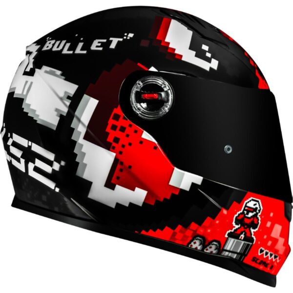 CAPACETE LS2 FF358 BULLET PRETO/VERMELHO