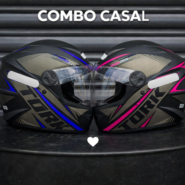 COMBO CASAL PRO TORK - AZUL/ROSA