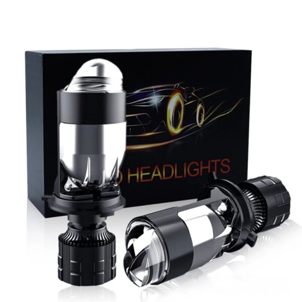 Lâmpada Turbo X•LED Dupla Lente Com Foco Em Laser De Alta Potência Para Motocicletas